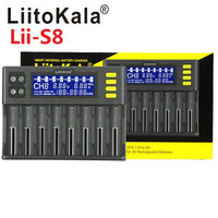 LiitoKala Lii Battery Charger for 18650, 26650 and 21700 for Li-Ion and NiMH Cells