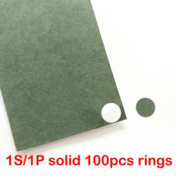 18650 Li-ion Battery Insulation Gasket Barley Paper Lithium Pack Cell Glue Fish Electrode Insulated Pads Adhesive Hollow Solid
