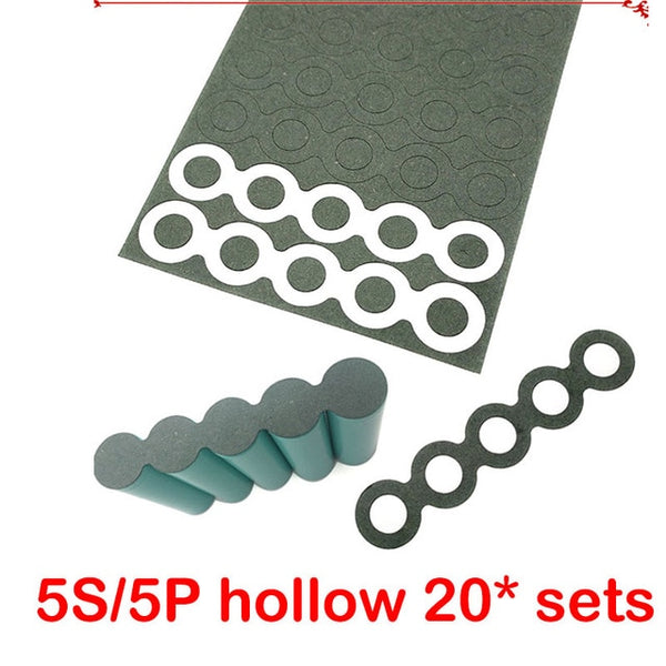 18650 Li-ion Battery Insulation Gasket Barley Paper Lithium Pack Cell Glue Fish Electrode Insulated Pads Adhesive Hollow Solid