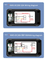 DC 0-200V Voltmeter Ammeter 0-100A